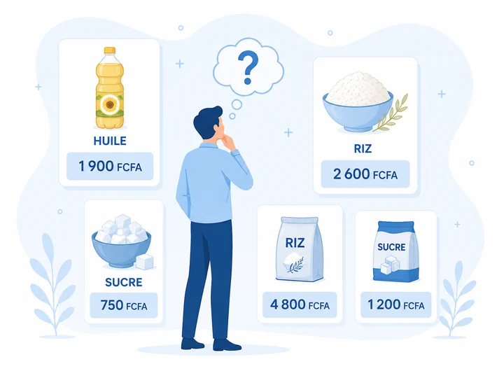 Comparaison illustr&eacute;e des prix Sunu Prix